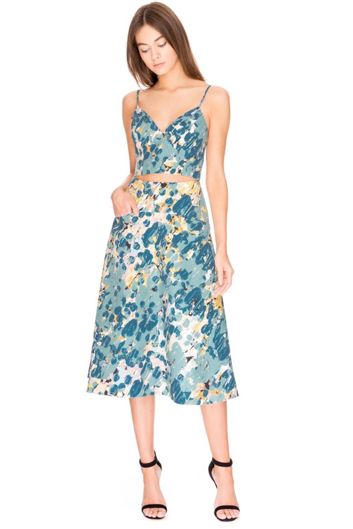 Keepsake Tight Rope Skirt Monet Print
