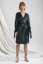 C/meo Collective C/meo Collective Illuminated Long Sleeve Dress Black