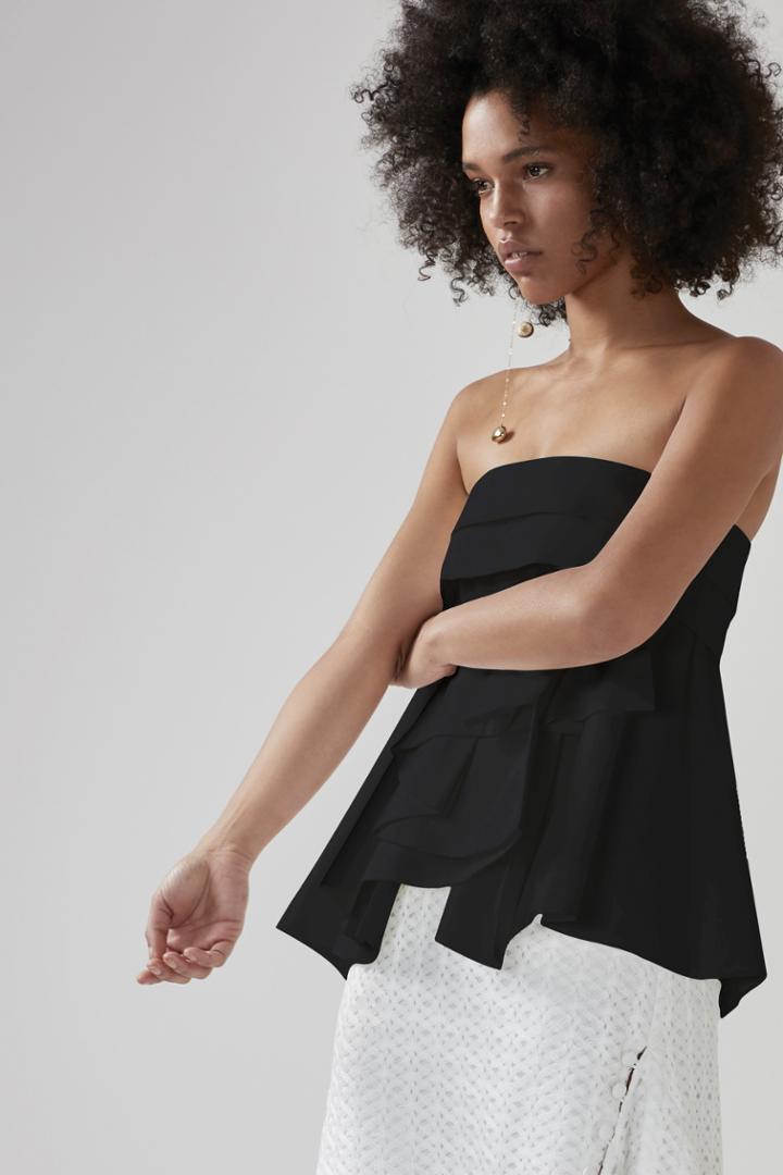 C/meo Collective Interrupt Shirting Bustier Black