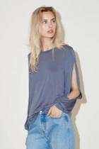 The Fifth Lyrical Long Sleeve Top Washed Bluem