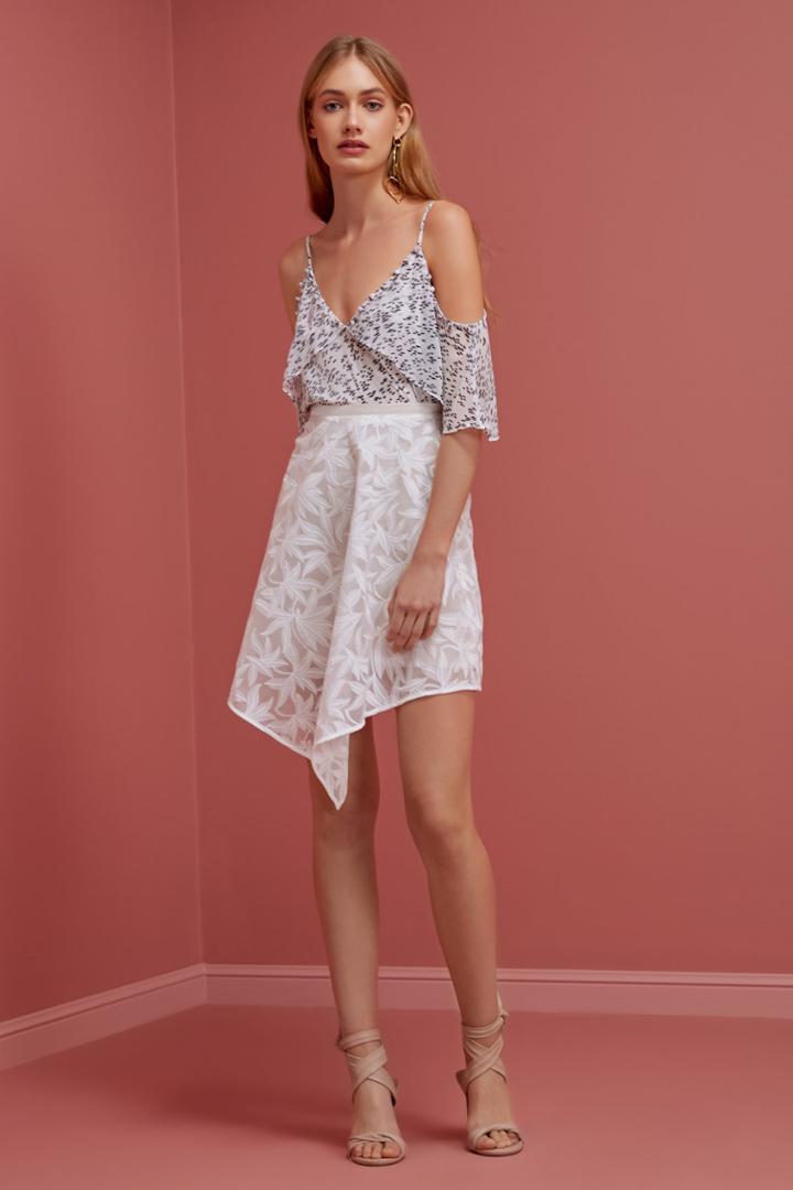 Keepsake Plain Sight Skirt Ivory