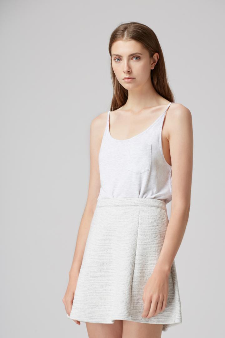 The Fifth Rubiks Cube Skirt Light Grey Marle