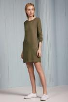 The Fifth Symbol Long Sleeve Dress Khakixxs, Xs,s,m,l,xl