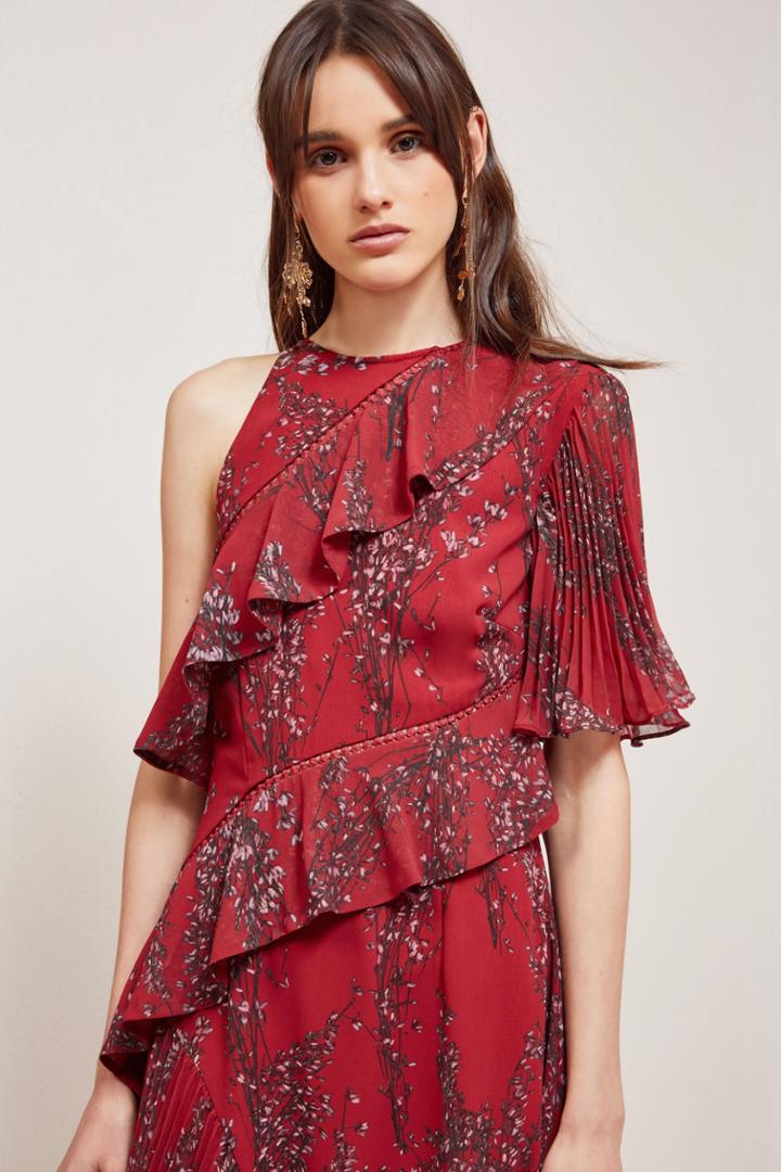 Keepsake Keepsake Light Up Dress Red Wildflower Florals