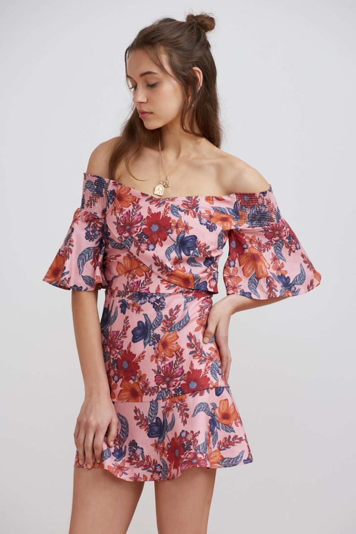 Finders Keepers Rhapsody Mini Dress Blossom Floralxxs, Xs,s,m