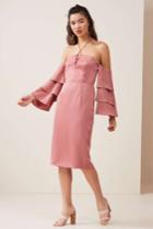 Finders Keepers Bloom Midi Dress Dusty Siennaxxs, Xs,s,m,l