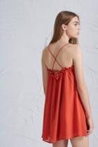 The Fifth The Fifth The Tambourine Dress Burnt Orange