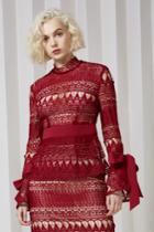 Keepsake Walk On By Long Sleeve Top Berry