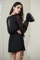 Finders Keepers Ryder Long Sleeve Playsuit Black