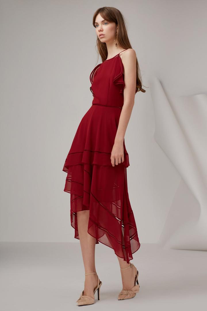 Keepsake Lovers Holiday Dress Plum