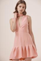 Keepsake Stand Alone Short Sleeve Dress Peony