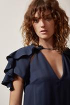 C/meo Collective Gossamer Short Sleeve Top Navy