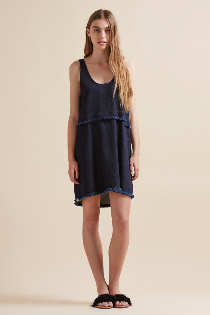 The Fifth Front Row Singlet Dress Deep Blue