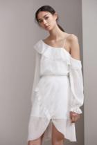 Keepsake Paperthin Mini Dress Ivory