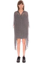 Bnkr Lovers & Drifters Dress Monochrome Aztec Print