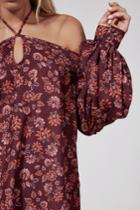 The Fifth Carousel Long Sleeve Top Burgundy Aster