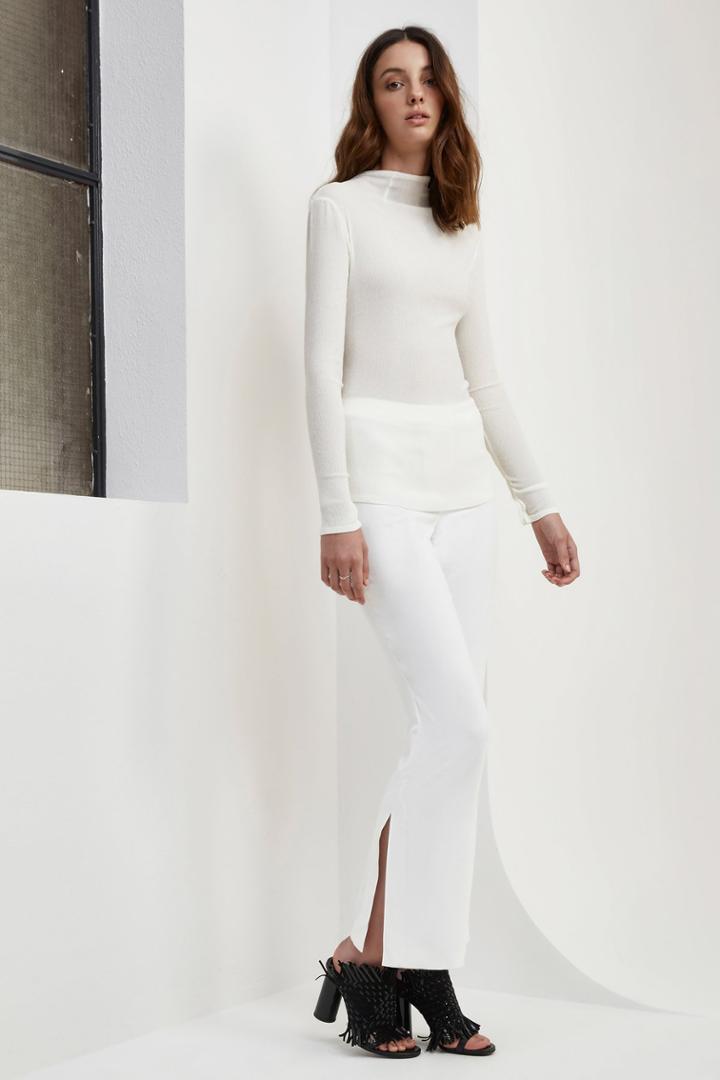 C/meo Collective Interlude Long Sleeve Top Ivory