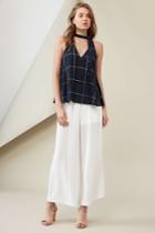 Finders Keepers Finders Keepers Curtis Top Print Navy Check