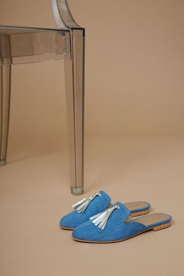 Jaggar Footwear Phenomena Flat Denim