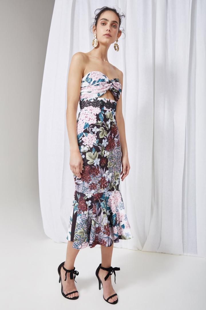 Keepsake Keepsake Lost Dreams Midi Dress Multi Floralxxs, Xs,s,m,l,xl