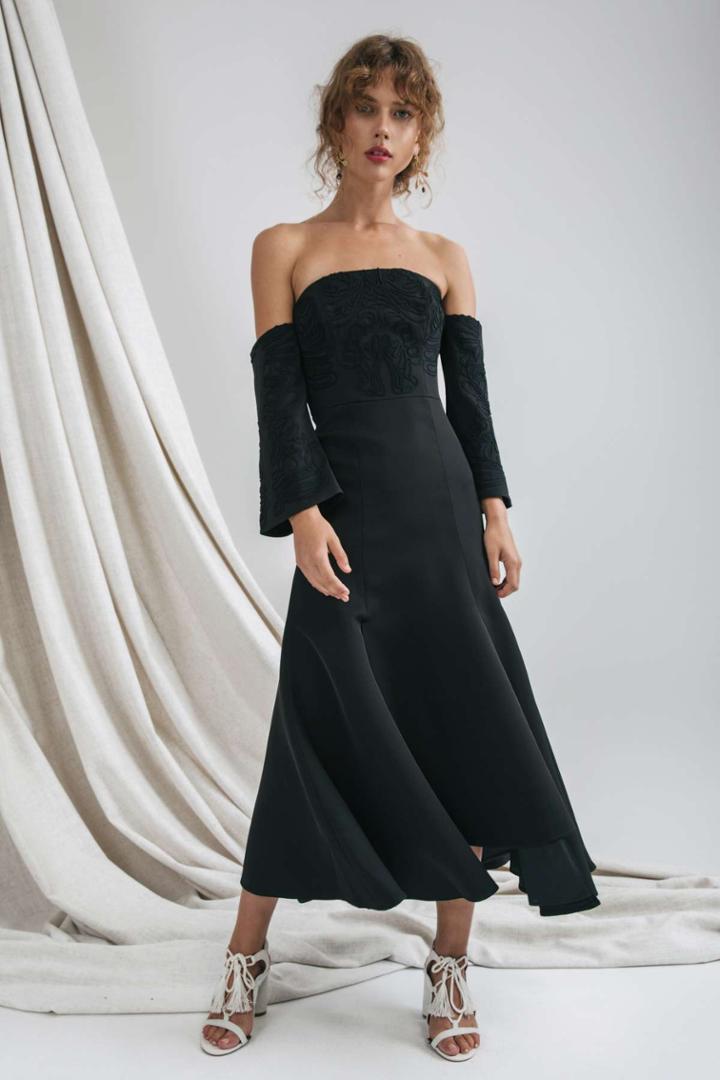 C/meo Collective Paradise Midi Dress Black