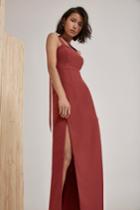 C/meo Collective Bound Together Full Length Dress Marsala