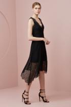 Keepsake Prelude Lace Maxi Dress Black
