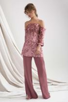 C/meo Collective Paradise Long Sleeve Dress Quartz Linear