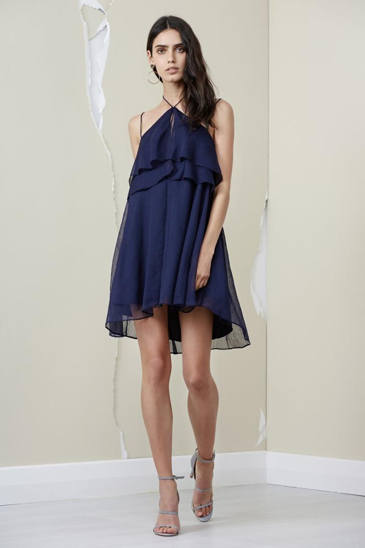 Finders Keepers Mantle Dress Navy