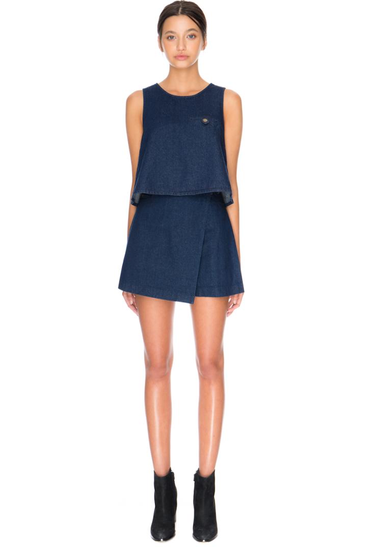 The Fifth Fact & Fiction Top Dark Denim