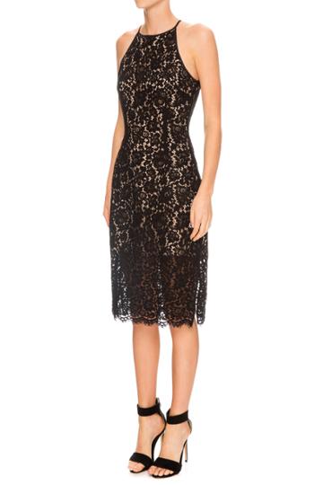 Keepsake Let It Happen Lace Dress Black