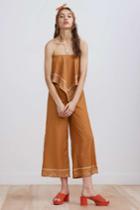 Finders Keepers Vanish Crop Jumpsuit Tan Bandanaxxs, Xs,s,m,l,xl