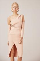 Finders Keepers Finders Keepers Oblivion Long Sleeve Dress Nudexxs, Xs,s,m,l
