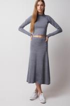 The Fifth Blue Monday Skirt Navy Marle