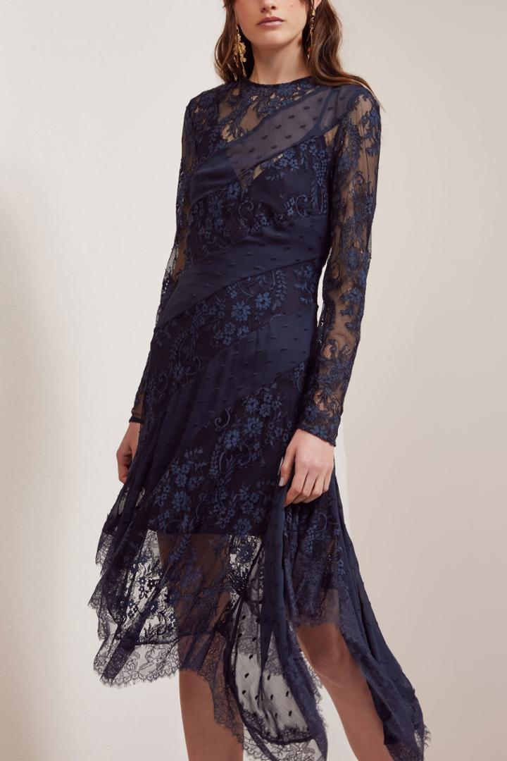 Keepsake Keepsake Hold On Long Sleeve Dress Navyxxs, Xs,s