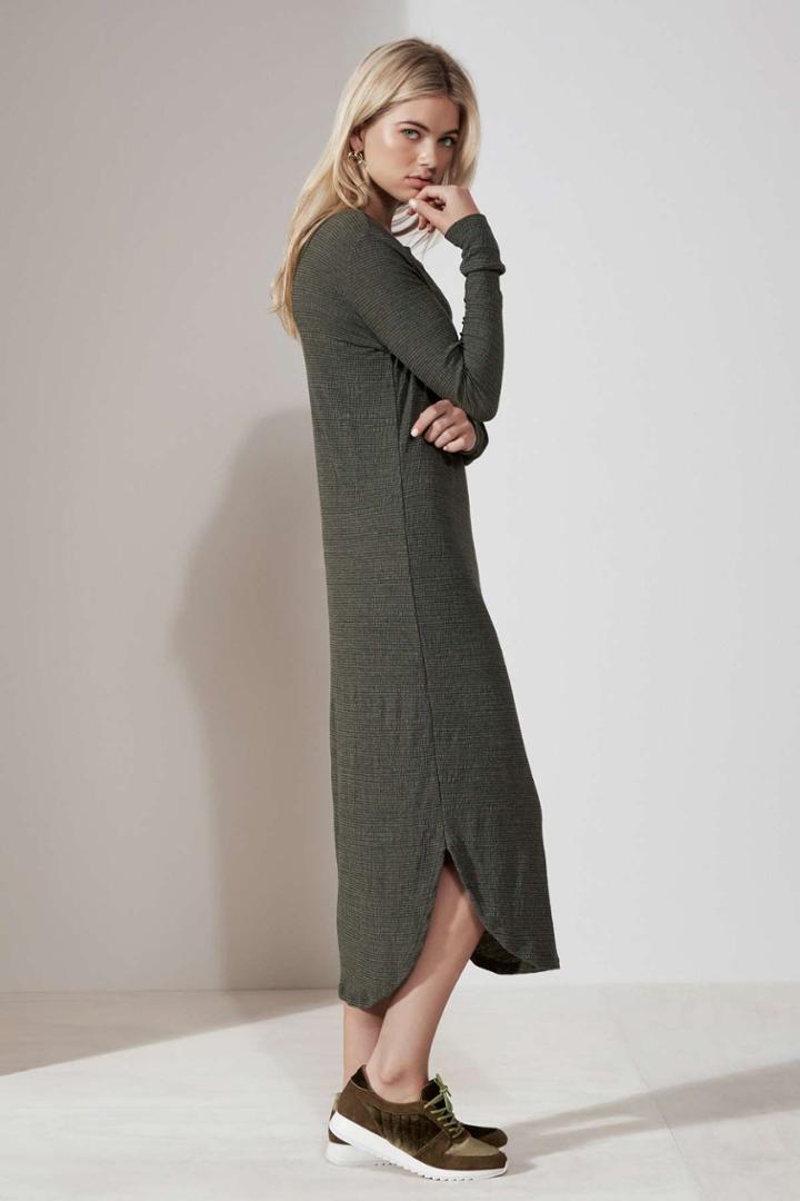 The Fifth The Fifth Hendrix Long Sleeve Dress Khaki