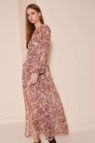 The Fifth The Fifth Siren Calls Wrap Dress Dusty Paisley Print