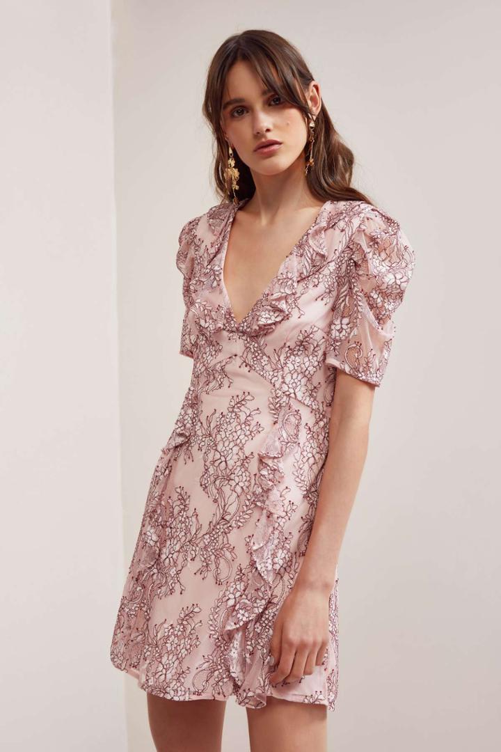 Keepsake Hold On Lace Dress Blushxxs, Xs,s,m,l