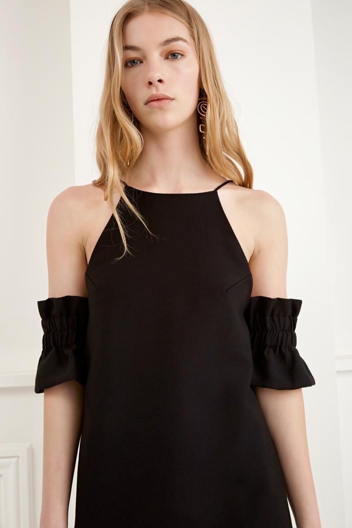 C/meo Collective Double Take Mini Dress Black