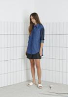 The Fifth The Fifth Burning Colour Shirt Contrast Chambray