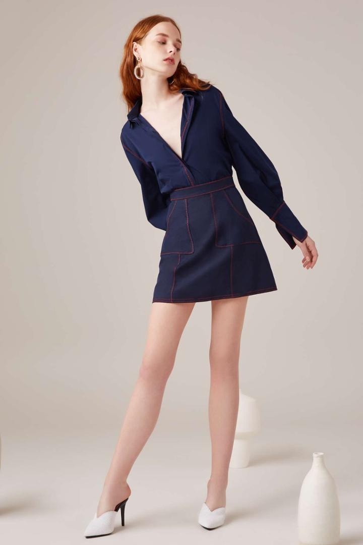 C/meo Collective Confessions Skirt Navyxxs, Xs,s,m,l,xl