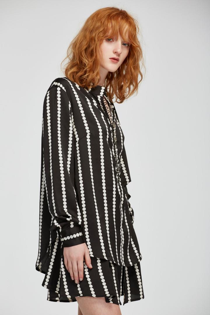 Finders Keepers Finders Keepers Carlos Blouse Black Base Spot Print