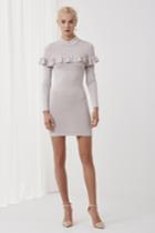 Keepsake Vital Signs Long Sleeve Knit Dress Oyster