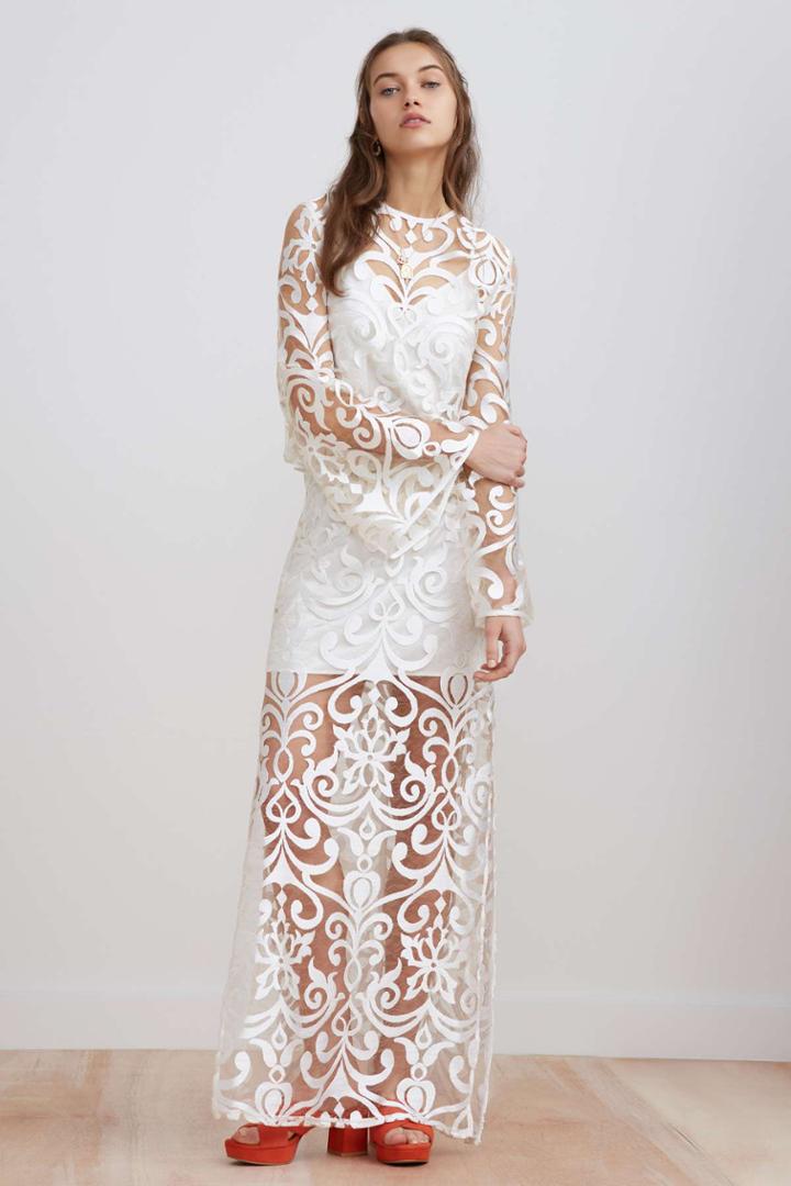 Finders Keepers Alchemy Maxi Skirt Ivoryxxs, Xs,s,m,l