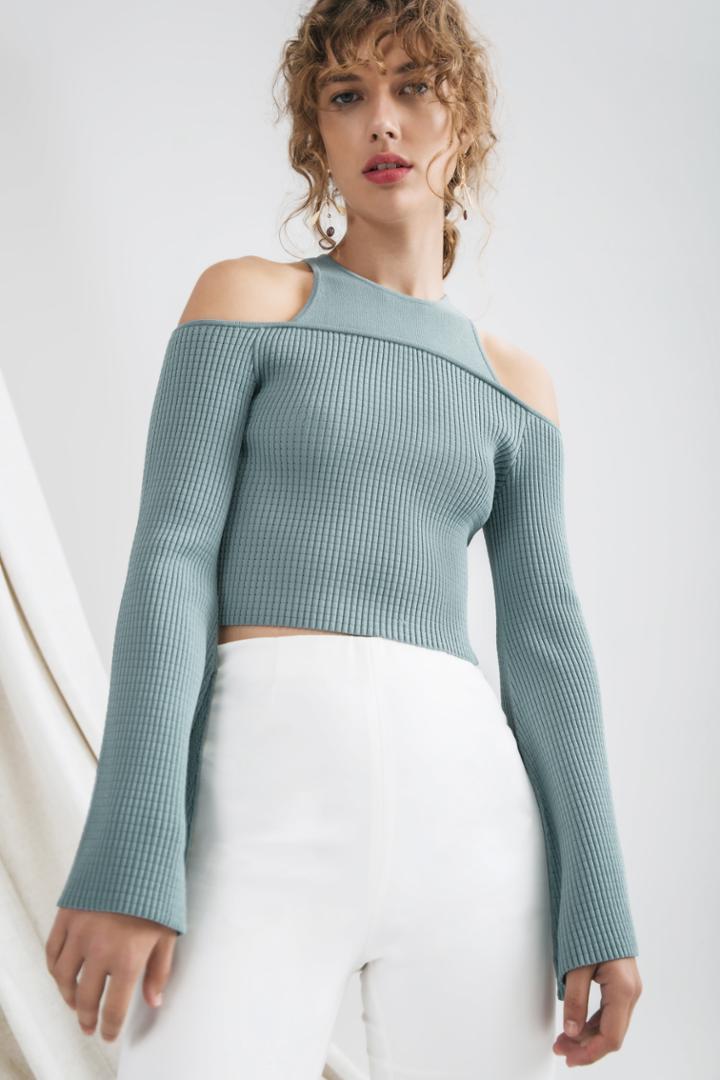 C/meo Collective C/meo Collective Emerge Knit Top Sagexxs, Xs,s,m,l
