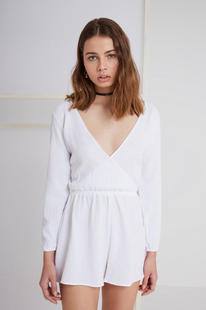 The Fifth Sweet Disposition Playsuit White