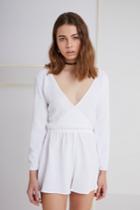The Fifth Sweet Disposition Playsuit White