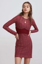 Finders Keepers Descent Knit Mini Dress Ember Stripexxs, Xs,s,m,l