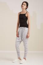 The Fifth Nothing To Chance Pant White And Black Stripe
