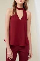 Finders Keepers Curtis Top Oxblood